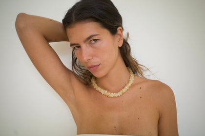Citrine Tube Necklace