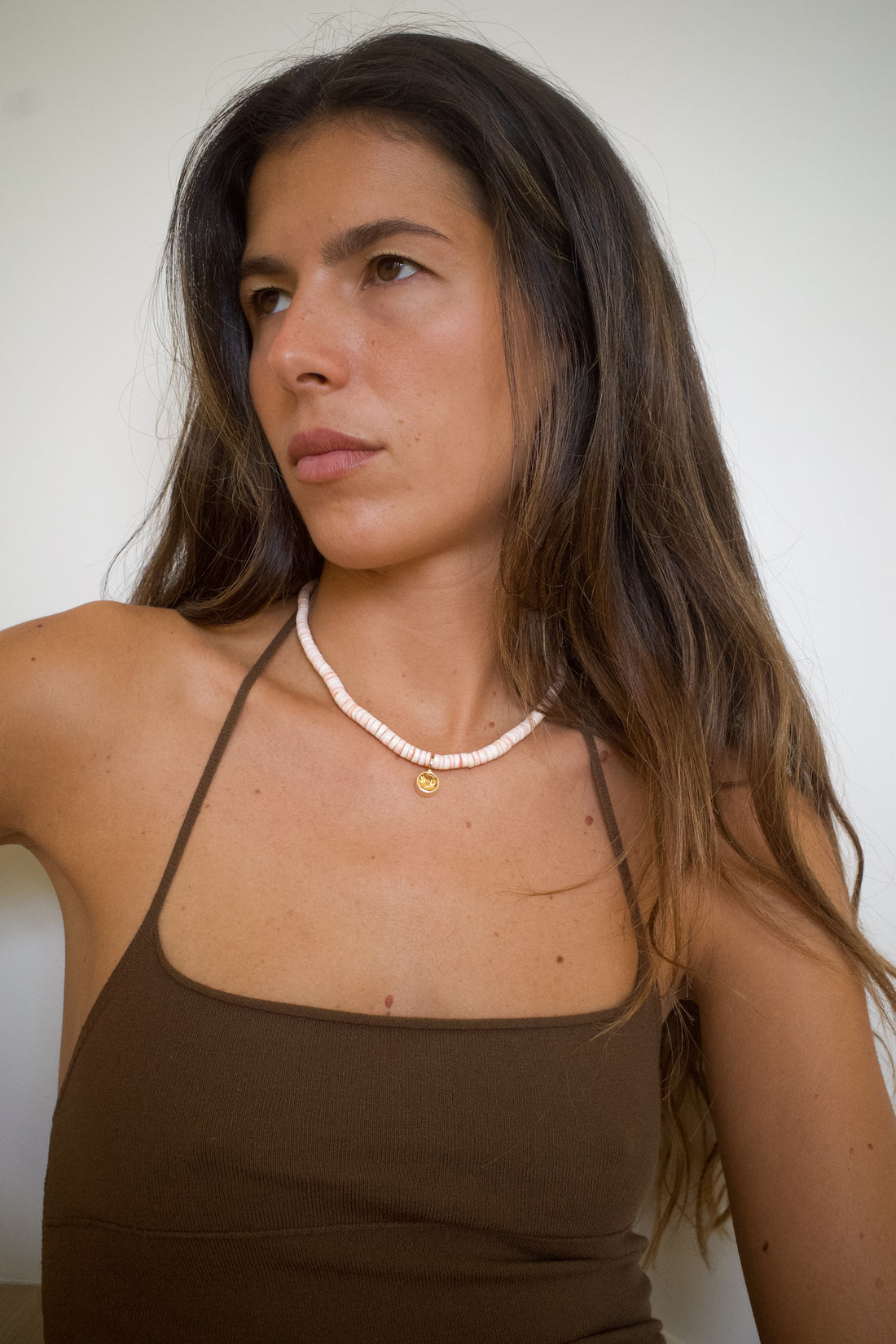 Red Pendant Puka Collar